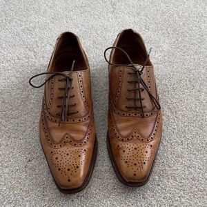 Mens JWN Tan/Brown Leather Brogues